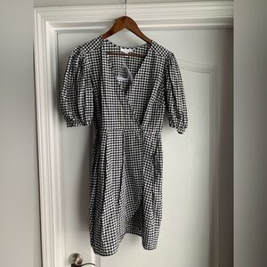Topshop NWT gingham Checkered Mini Dress